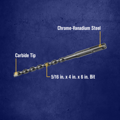 5/16 X 4 X 6" SDS-Plus® Hammer Drill Bit   322022