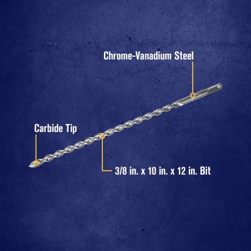 3/8 X 10 X 12" SDS-Plus® Hammer Drill Bit   322026