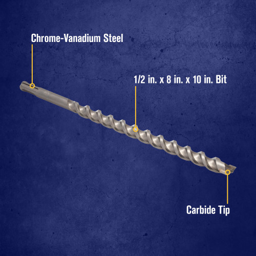 1/2 X 8 X 10" SDS-Plus® Hammer Drill Bit   322032