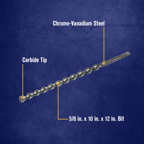 5/8 X 10 X 12" SDS-Plus® Hammer Drill Bit   322043