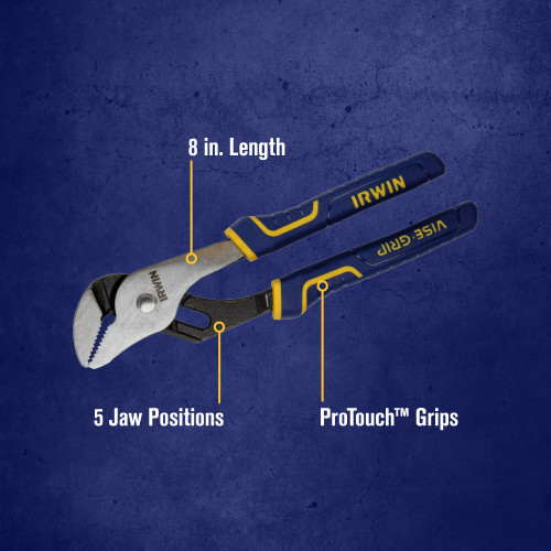 8" Vise-Grip® Straight Jaw Groove Joint Plier   4935320