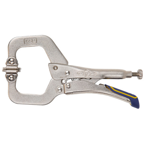 6" Vise-Grip® Locking C-Clamp Quick Release w/ Swivel Pads   IRHT82587