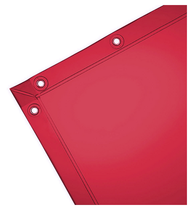 Wilson® Transparent Vinyl Welding Curtain - Orange - 6' x 8'   36307
