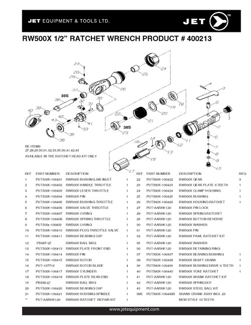 1/2" Drive Ratchet Wrench 400213