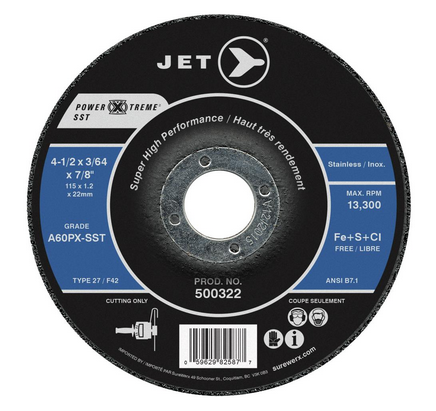 4-1/2 x 3/64 x 7/8" A60 SST POWER-XTREME T27 Cut-Off Wheel  500322