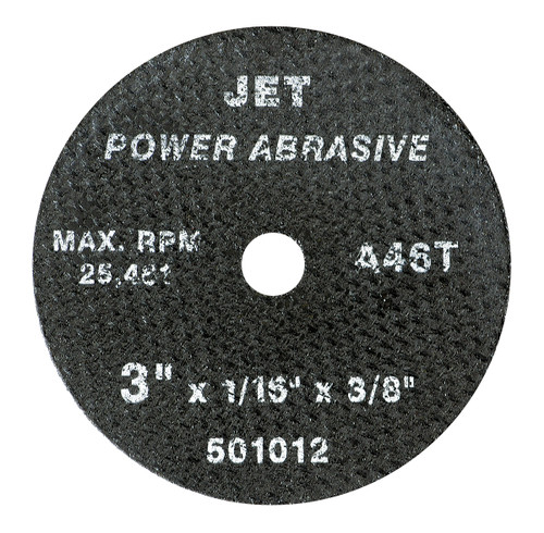3 x 1/8 x 3/8" A46T POWER ABRASIVE T1 Cut-Off Wheel 501014