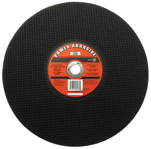 12 x 1/8" x 20mm A24R POWER ABRASIVE T1 Cut-Off Wheel 501220