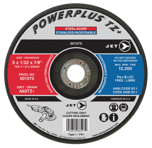 5 x 1/16 x 7/8" A46TZ+ POWEPLUS TZ+ T1 Cut-Off Wheel 501577
