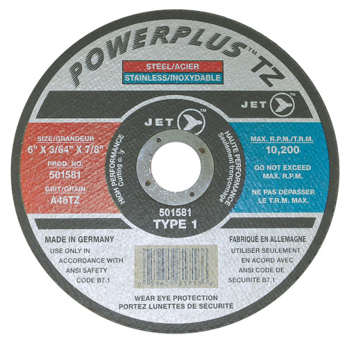 7 x 1/16 x 7/8" A46TZ+ POWEPLUS TZ+ T1 Cut-Off Wheel 501586