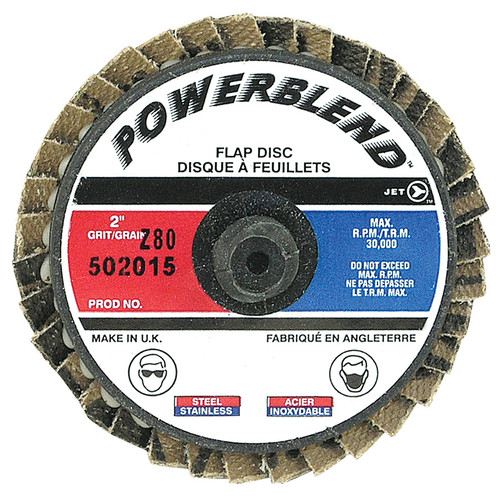 2" Z120 POWERBLEND Mini-Mite Roll-on Flap Disc  502017