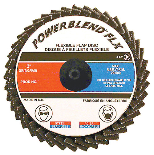 2" Z40 POWERBLEND FLX Flexible Mini-Mite Roll-on Flap Disc  502061