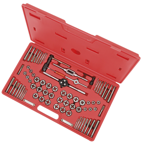 76 Pc. SAE/Metric HSS Tap & Alloy Die Set 530108