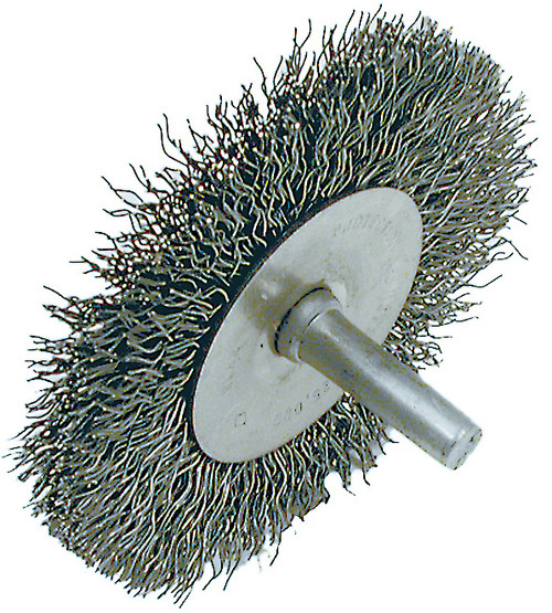 2 x 1/4" Shaft Mounted F-Crimped Radial End Brush 550906