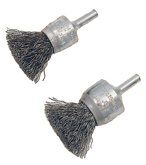 1 x 1/4" Stainless Steel Shaft Mounted Crimped Radial Brush 553766