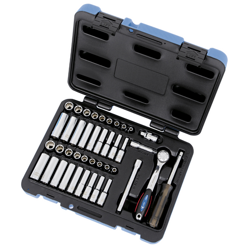 42 Pc. 1/4" Drive SAE/Metric Socket Wrench Set - 12 Point  600126