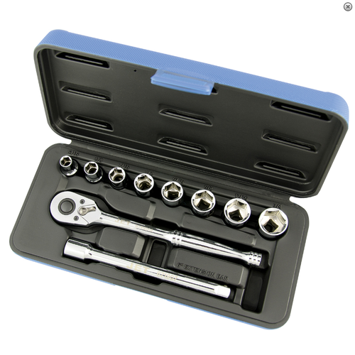 11 Pc. 3/8" Drive SAE Socket Wrench Set - 6 Point  600223