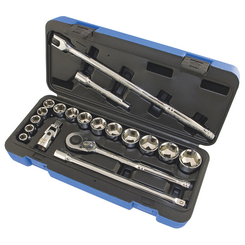 20 Pc. 1/2" Drive SAE Socket Wrench Set - 6 Point  600323