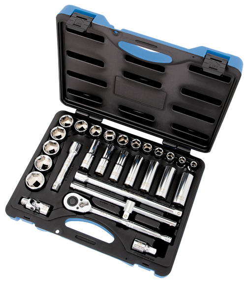 29 Pc. 1/2" Drive SAE Socket Wrench Set - 6 Point  600331