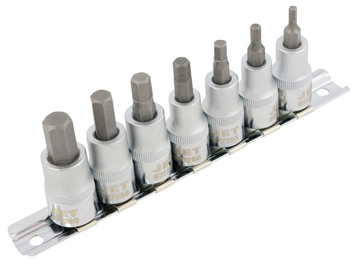7 Pc. 3/8" Drive SAE 2" Long Hex Bit Socket Set 601201