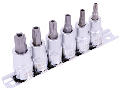 6 Pc. 1/4 & 3/8 Tamper Proof Torx® Bit Socket Set 601216
