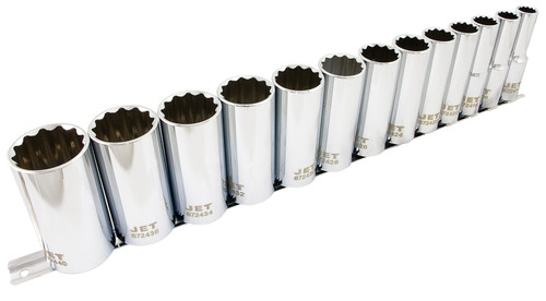 13 Pc. 1/2" Drive Deep SAE Socket Set - 12 Point  601318