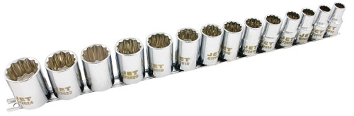 14 Pc. 1/2" Drive Metric Socket Set - 12 Point  601319