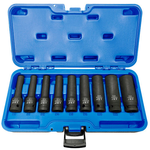9 Pc. 1/2" Drive Deep External Torx® Impact Socket Set  610394