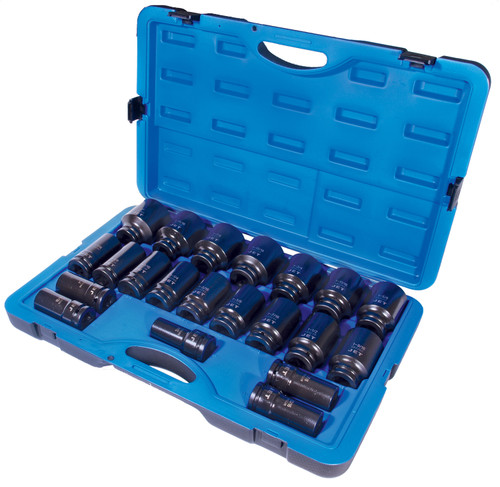 21 Pc. 3/4" Drive Deep SAE Impact Socket Set - 6 Point  610410