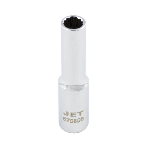 1/4" Drive 13mm Deep Chrome Socket - 12 Point  670813