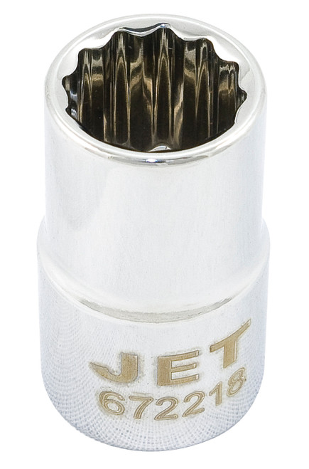 3/8" Drive x 1/2" Regular Chrome Socket - 12 Point  671216