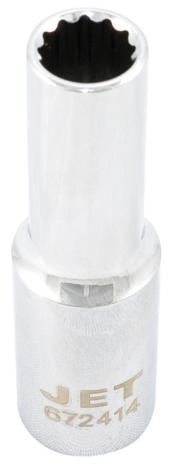 1/2" Drive x 7/16" Deep Chrome Socket - 12 Point  672414