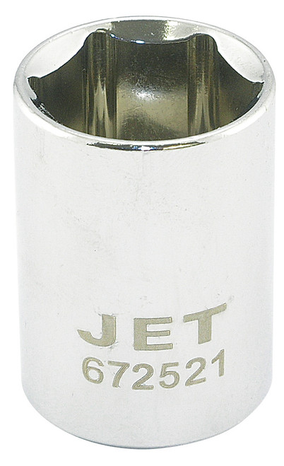 1/2" Drive x 21mm Regular Chrome Socket - 6 Point  672521