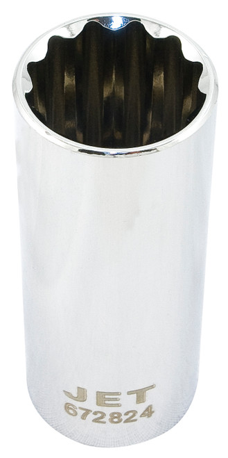 1/2" Drive x 22mm Deep Chrome Socket - 12 Point  672822