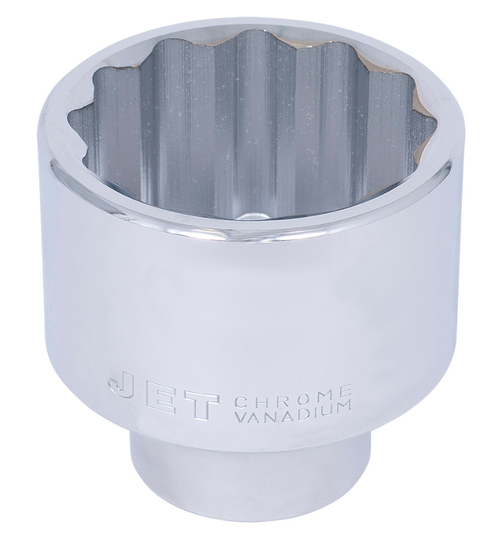 1" Drive x 2-1/4" Regular Chrome Socket - 12 Point  674236