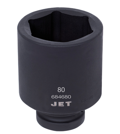 1" Drive x 80mm Deep Impact Socket - 6 Point  684680