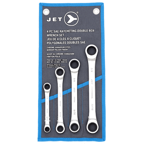 4 Pc. Long SAE Double Box End Ratchet Wrench Set  700346
