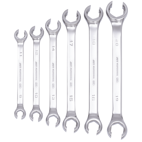 6 Pc. Metric Polished Flare Nut Wrench Set  719010