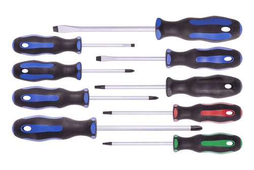 9 Pc. Ergonomic Screw Driver Set 720523
