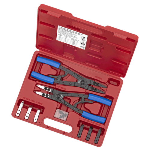 10 Pc. Ratcheting Snap Ring Plier Set  730355