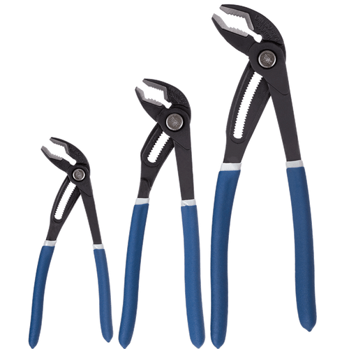 3 Pc. Push Button Ratcheting Plier Set  730381