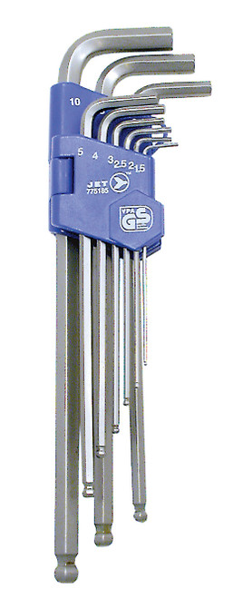 9 Pc. Metric Extra Long Ball Nose Hex Key Set 775185