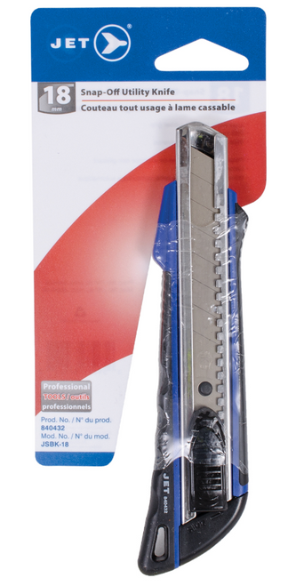 18 mm Snap-Off Utility Knife w/Metal Reinforced Head  840432