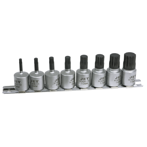 8 Pc. 3/8" Drive Chrome Triple Square Socket Set  H1458