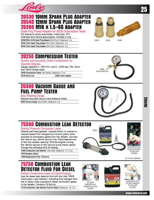 Gasoline Engine Compression Tester   20250