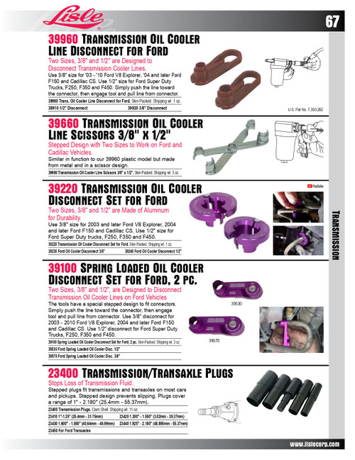 1.925 - 2.180" #4 Plug (for 23400)   23440