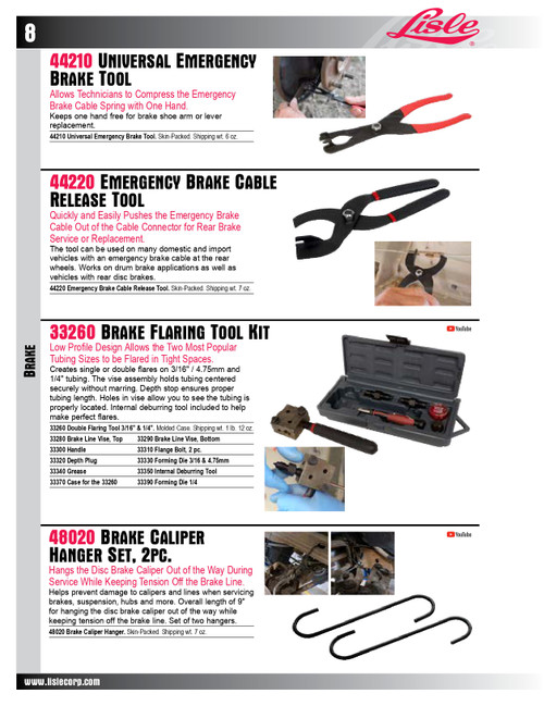 Case for Brake Flaring Tool Kit (33260)   33370