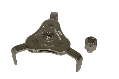61 - 124mm 3 Jaw Filter Wrench w/ Adapter   63830