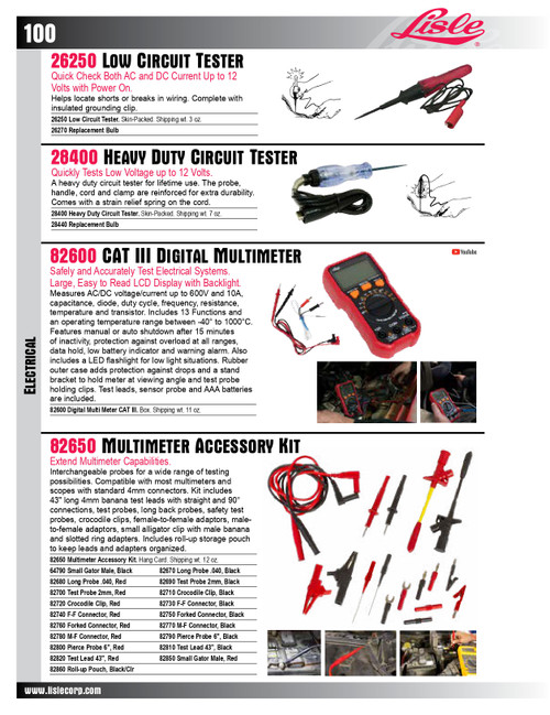 4mm Red Test Probe   82700