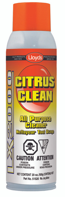 LX2000 Water Soluble Citrus Cleaning Concentrate 500g Aerosol  51520