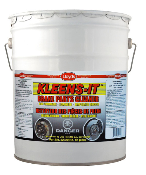 Kleens-It Non-Flammable Perchloroethylene Brake Cleaner 18L Pail  52320